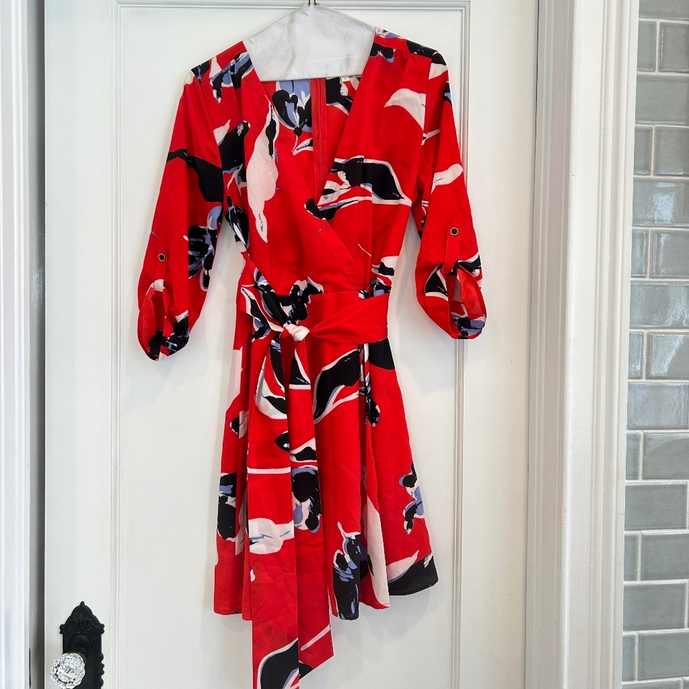 Woman's Yumi Kim Wrap Dress Red Size Small